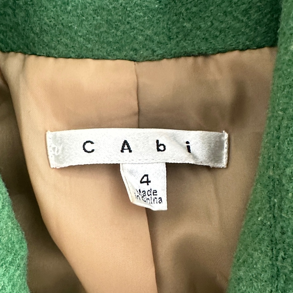 Cabi Clover Green Pea Coat- Size 4 - Picture 3 of 8